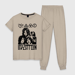 Женская пижама Led Zeppelin Black