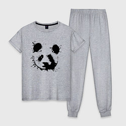 Женская пижама Прикольный панда - клякса