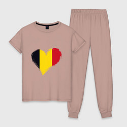 Женская пижама Сердце - Бельгия
