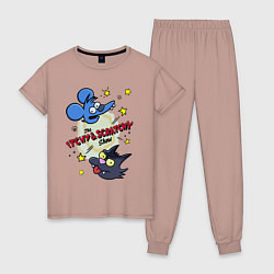 Женская пижама Симпсоны - шоу Щекотки и Царапки