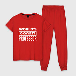Женская пижама Worlds okayest professor