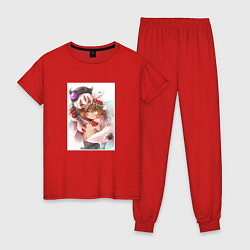Пижама хлопковая женская Красавчик Рэг, цвет: красный
