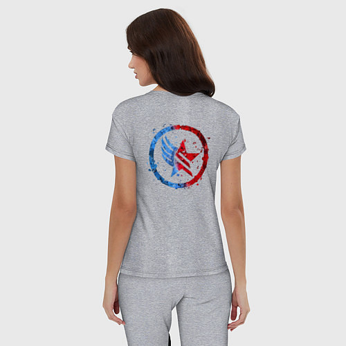 Женская пижама Mass Effect Renegade - Paragon Combo / Меланж – фото 4