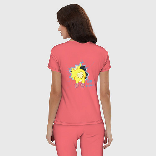 Женская пижама Cuddles / Коралловый – фото 4