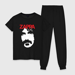 Пижама хлопковая женская Frank Zappa, цвет: черный