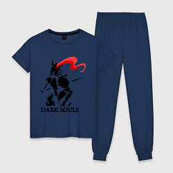 Пижама хлопковая женская Dark Souls, цвет: тёмно-синий