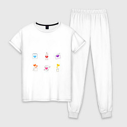 Женская пижама День Влюбленных