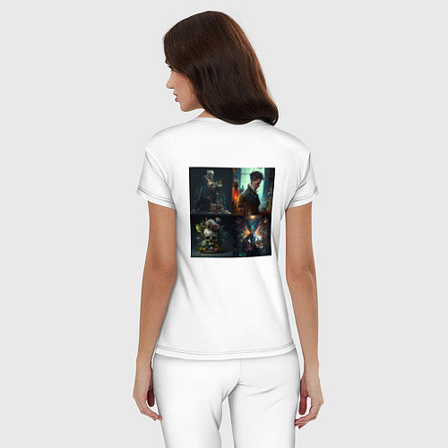 Женская пижама Эпоха средневековья / Белый – фото 4