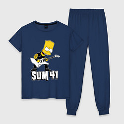 Женская пижама Sum41 Барт Симпсон рокер