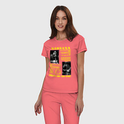 Пижама хлопковая женская Nirvana SLTS, цвет: коралловый — фото 2