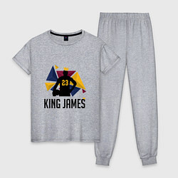 Пижама хлопковая женская King James 23, цвет: меланж