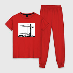 Пижама хлопковая женская КранЛибхер, цвет: красный