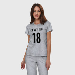 Пижама хлопковая женская Level up 18 лет, цвет: меланж — фото 2