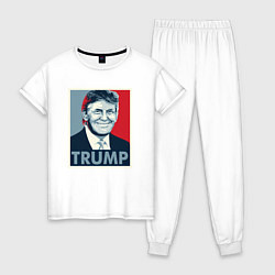 Пижама хлопковая женская Trump, цвет: белый