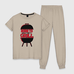 Женская пижама Born to grill