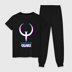 Женская пижама Quake в стиле glitch и баги графики