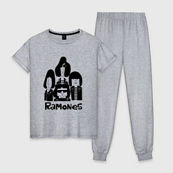Женская пижама Ramones панк рок группа