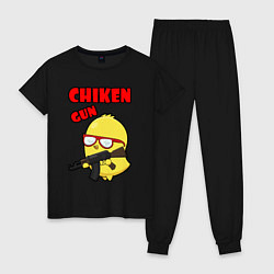 Женская пижама Chicken machine gun