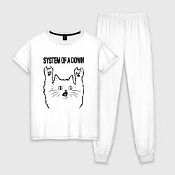 Женская пижама System of a Down - rock cat