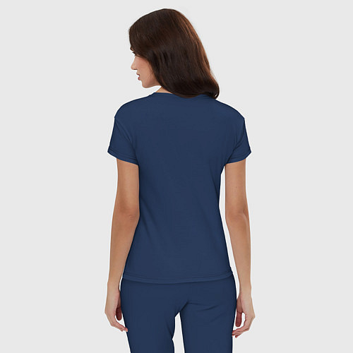 Женская пижама Heat logo / Тёмно-синий – фото 4