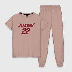 Пижама хлопковая женская Jimmy 22, цвет: пыльно-розовый
