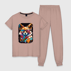 Женская пижама Abstract Colorful Fox