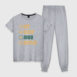 Женская пижама Eat sleep judo