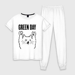 Женская пижама Green Day - rock cat