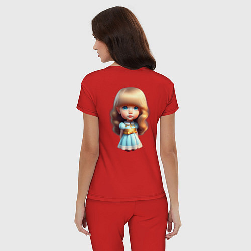 Женская пижама Маленькая принцесса / Красный – фото 4