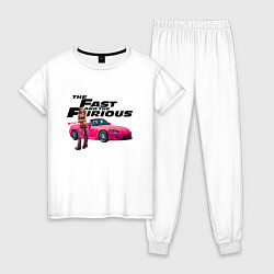 Пижама хлопковая женская Девон Аоки Honda s2000, цвет: белый