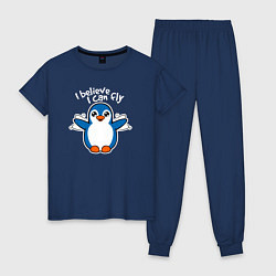 Женская пижама Fly penguin