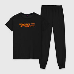 Женская пижама Counter strike 2 orange logo