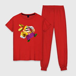Пижама хлопковая женская Варио, цвет: красный