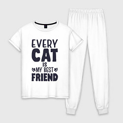 Женская пижама Every cat is my best friend