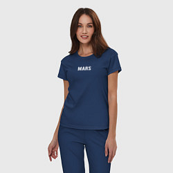 Пижама хлопковая женская Mars 30STM, цвет: тёмно-синий — фото 2