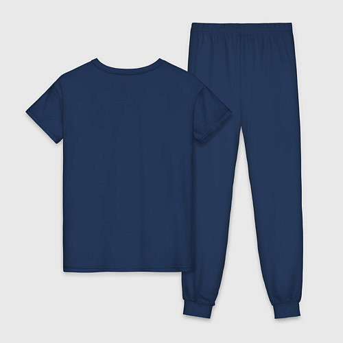 Женская пижама Тяп ляп квадрат / Тёмно-синий – фото 2