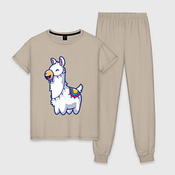 Женская пижама Весёлая альпака