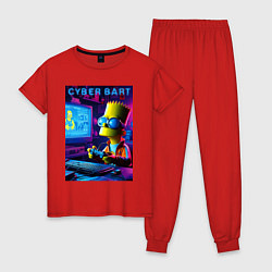 Женская пижама Cyber Bart is an avid gamer