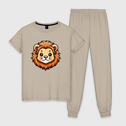 Женская пижама Мордочка льва