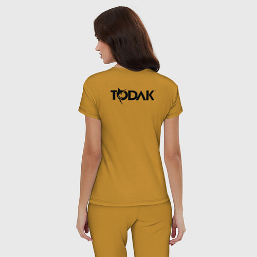 Женская пижама Todak / Горчичный – фото 4