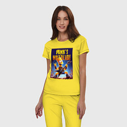 Пижама хлопковая женская Bart Simpson - punks not dead, цвет: желтый — фото 2