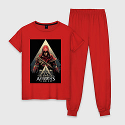 Женская пижама Assassins creed красный костюм