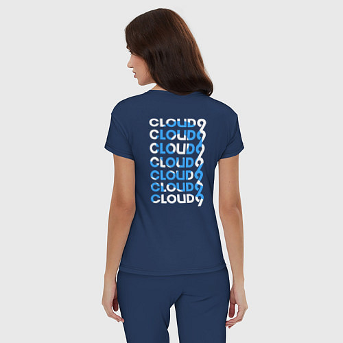 Женская пижама Cloud9 - pattern / Тёмно-синий – фото 4