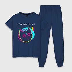 Женская пижама Joy Division rock star cat