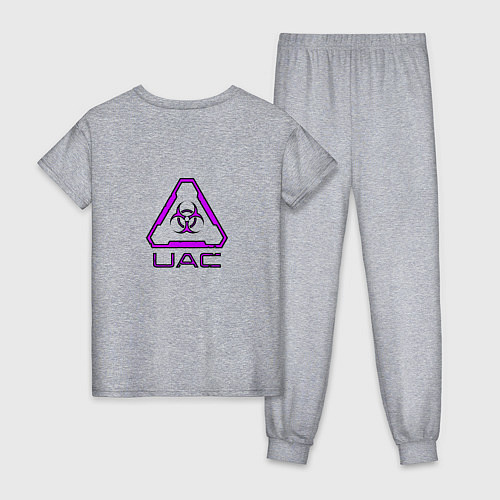 Женская пижама UAC фиолетовый / Меланж – фото 2
