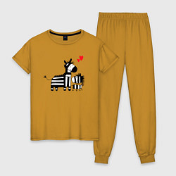 Женская пижама Zebra love