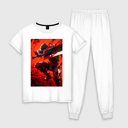 Женская пижама Берсерк Гатс Чёрный мечник проклятый