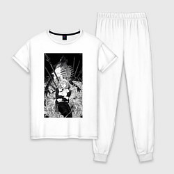 Женская пижама Человек-бензопила Пауэр Охотница на демонов