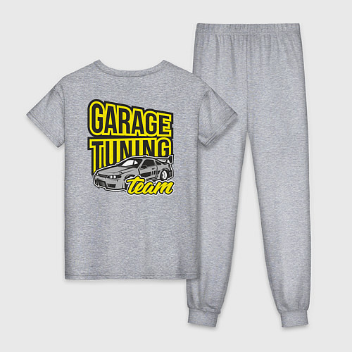Женская пижама Garage tuning team / Меланж – фото 2
