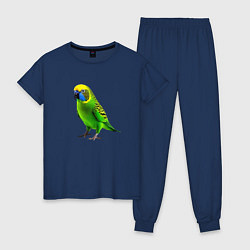 Женская пижама Зеленый попугай